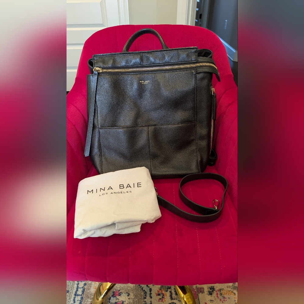 Mina Baie Harper Midi, Black & Gold